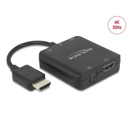 Delock HDMI Audio Extractor 4K 30 Hz compact