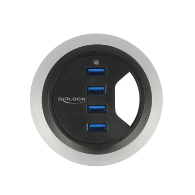 Delock In-Desk Hub 4 Port USB 5 Gbps 2