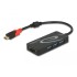 Delock External USB 3.1 Gen 1 Hub USB Type-C™ > 3 x USB Type-A + 2 Slot SD Card Reader black