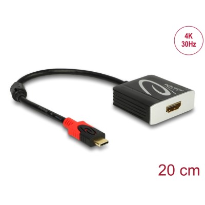 Delock Adapter USB Type-C™ male  HDMI female (DP Alt Mode) 4K 30 Hz