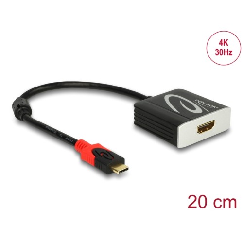 Delock Adapter USB Type-C™ male > HDMI female (DP Alt Mode) 4K 30 Hz