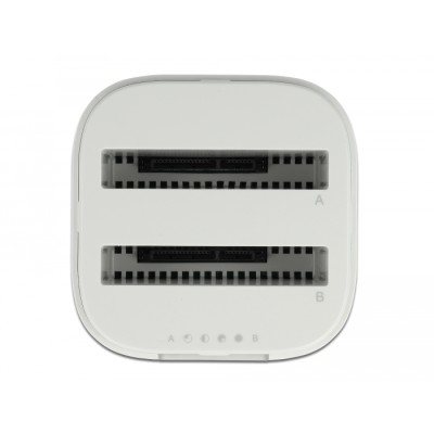 Delock USB Type-C™ 3.2 Docking Station for 2 x 2.5″ SATA HDD / SSD with Clone Function 2