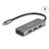 Delock 4 Port USB 3.2 Gen 1 Hub with USB Type-C™ connector – USB Type-A ports on the side