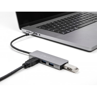 Delock 4 Port USB 3.2 Gen 1 Hub with USB Type-C™ connector – USB Type-A ports on the side 2