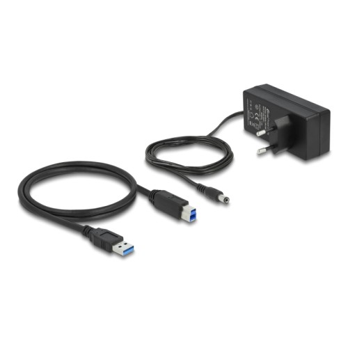 Delock USB 3.2 Gen 1 Hub with 4 Ports + 1 Fast Charging Port + 1 USB-C™ PD 3.0 Port with Switch and Illumination