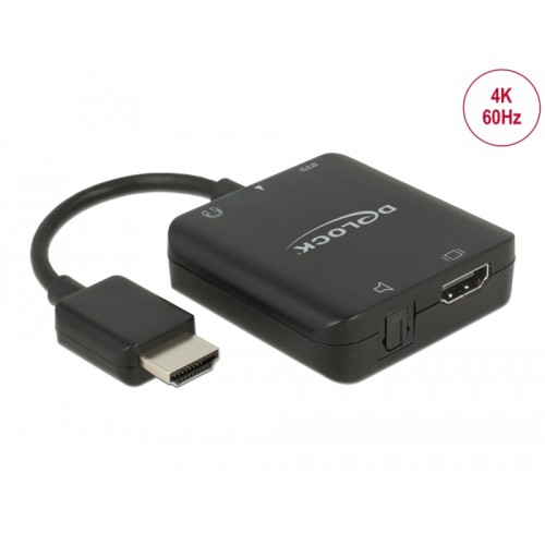 Delock HDMI Audio Extractor 4K 60 Hz compact