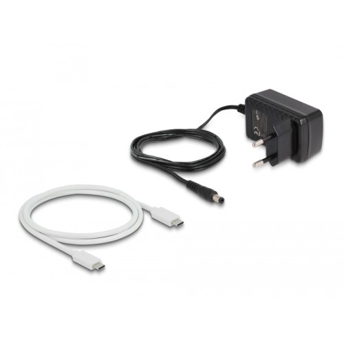 Delock M.2 Docking Station for 2 x M.2 NVMe PCIe SSD with Clone function