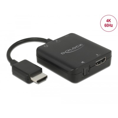 Delock HDMI Audio Extractor 4K 60 Hz compact