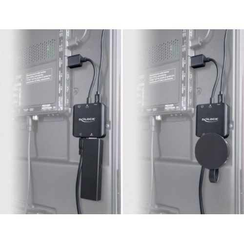 Delock HDMI Audio Extractor 4K 60 Hz compact