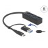Delock 4 Port USB 3.2 Gen 1 Hub with USB Type-C™ or USB Type-A connector