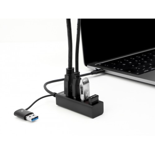 Delock 4 Port USB 3.2 Gen 1 Hub with USB Type-C™ or USB Type-A connector