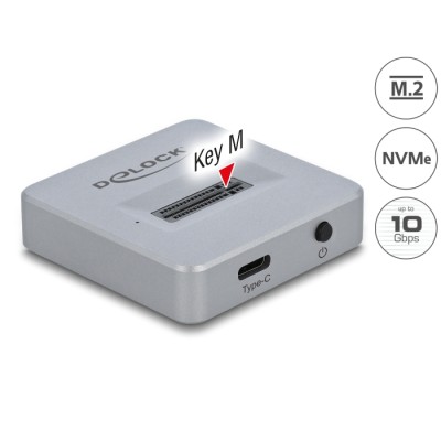Delock M.2 Docking Station for M.2 NVMe PCIe SSD with USB Type-C™ female