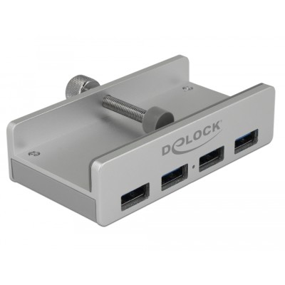 Delock External USB 3.0 4 Port Hub with Locking Screw