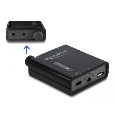 Delock Portable Stereo Headphone Amplifier with dual output and bass boost 2