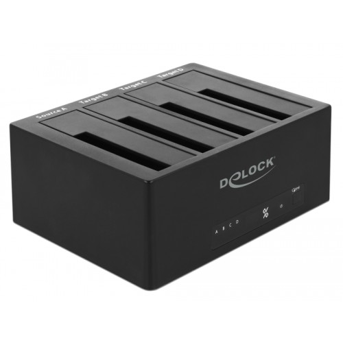Delock USB 3.0 Docking Station for 4 x SATA HDD / SSD with Clone Function