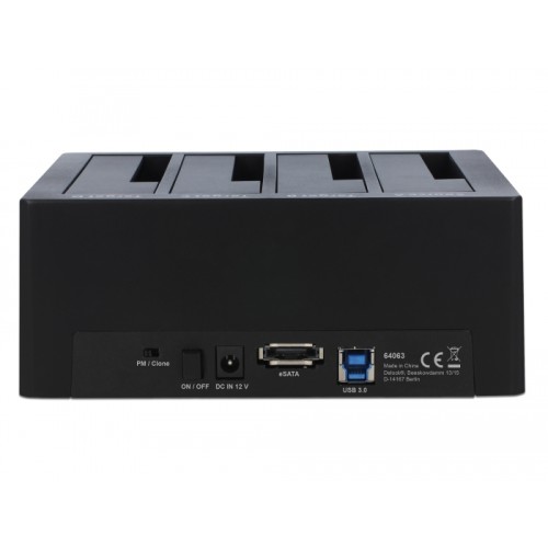 Delock USB 3.0 Docking Station for 4 x SATA HDD / SSD with Clone Function