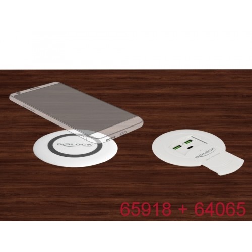 Delock USB Type-C™ Charger PD 85 W + Qualcomm Quick Charge 3.0 for table mounting