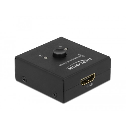 Delock HDMI 2 - 1 Switch bidirectional 4K 60 Hz compact