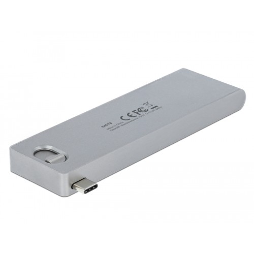 Delock 3 Port Hub and 2 Slot Card Reader for MacBook with PD 3.0 and retractable USB Type-C™ Connection