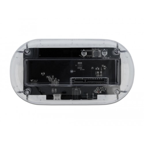 Delock USB Type-C™ Docking Station for 1 x SATA HDD / SSD transparent