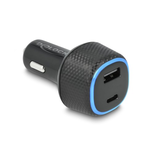 Delock Car charger USB Type-C™ PD 3.0 and USB Type-A with 63 W