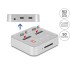 Delock Docking Station for 1 x M.2 NVMe SSD + 1 x M.2 SATA SSD with SD Express (SD 7.1) Card Reader and Clone Function