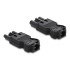 Delock Installation Connector 3-pole, screw terminal, black, 1 set