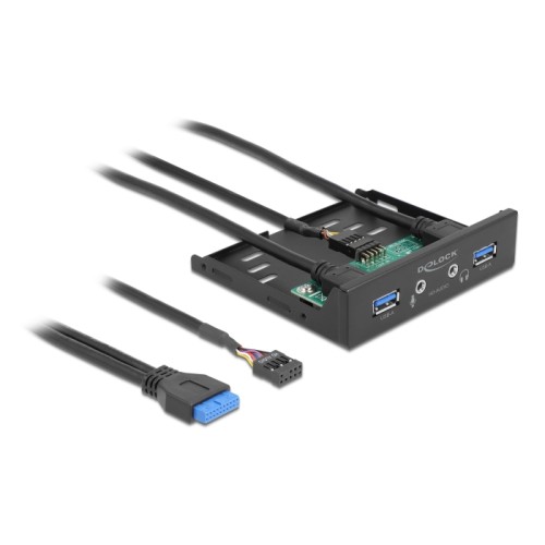 Delock 3.5″ USB 3.2 Gen 1 Front Panel 2 x USB Type-A + HD-Audio