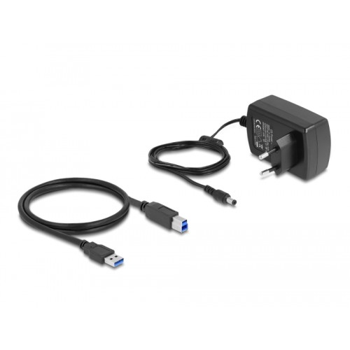 Delock USB Dual Docking Station for 2 x SATA HDD / SSD with Clone Function and Card Reader + additional USB Port