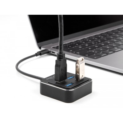 Delock USB 3.2 Gen 2 USB Type-C™ Hub with 4 x USB Type-A female – 10 Gbps 2