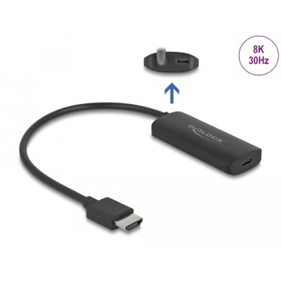 Delock Adapter HDMI-A male to USB Type-C™ female (DP Alt Mode) 8K