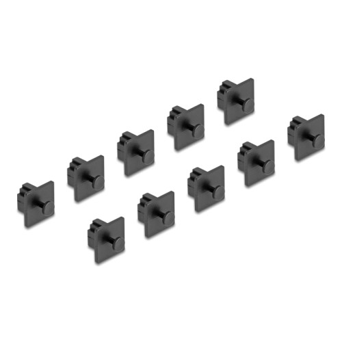 Delock Dust Cover for RJ10 jack with grip 10 pieces black