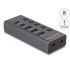 Delock USB 5 Gbps Hub with 2 x USB Type-A and 2 x USB Type-C™ female and 1 x Fast Charging Port + Switch