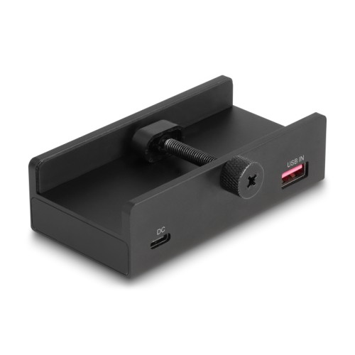 Delock External USB 5 Gbps Hub with 2 x USB Type-A, 1 x USB Type-C™ and SD + Micro SD Slot with Locking Screw