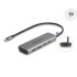 Delock USB 10 Gbps 2 Port USB Type-A + 2 Port USB Type-C™ Hub with USB Type-C™ connector and additional power port