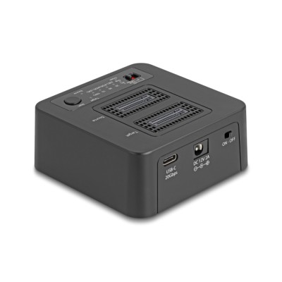 Delock USB 20 Gbps M.2 Docking Station for 2 x M.2 NVMe PCIe SSD with Clone and Erase Function 2