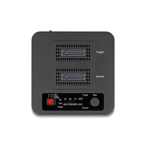 Delock USB 20 Gbps M.2 Docking Station for 2 x M.2 NVMe PCIe SSD with Clone and Erase Function