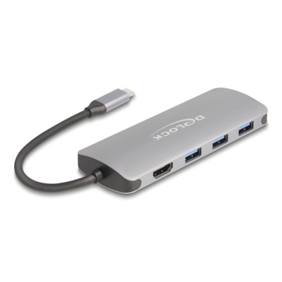 Delock 7 Port USB 10 Gbps Hub and 4K HDMI output with USB Type-C™ connection and PD 3.0 90 Watt 2