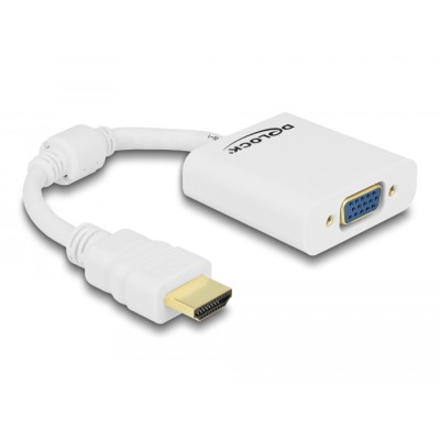 Delock Adapter HDMI-A male > VGA female white