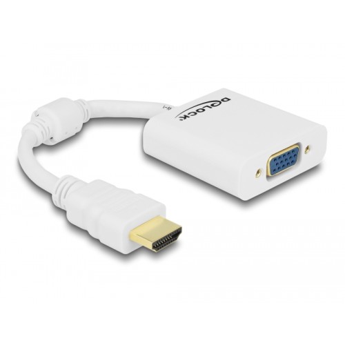 Delock Adapter HDMI-A male  VGA female white