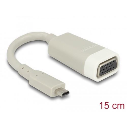 Delock Adapter HDMI Micro-D male > VGA female