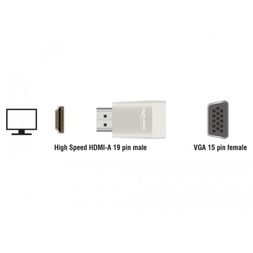 Delock Adapter HDMI-A male  VGA female