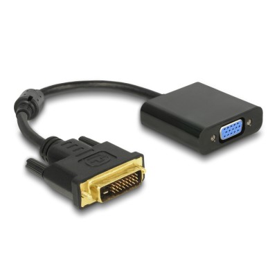 Delock Adapter DVI-D 24+1 male  VGA female black