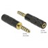 Delock Adapter Stereo jack male 4.4 mm 5 pin to Stereo jack female 2.5 mm 4 pin