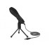 Delock USB Condenser Microphone with Table Stand - ideal for gaming, Skype and vocals