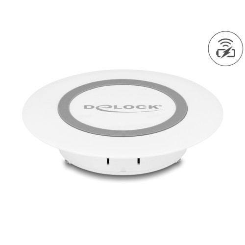 Delock Wireless Charger 15 W for table mounting white