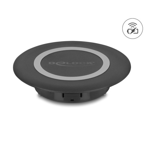 Delock Wireless Charger 15 W for table mounting black