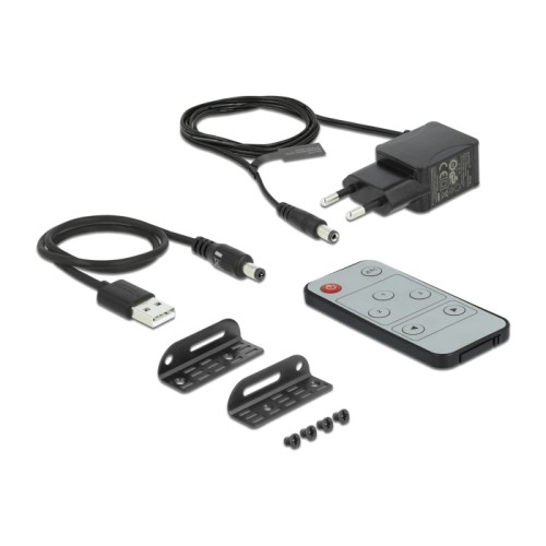 Delock HDMI Switch 3 x HDMI in to 1 x HDMI out 4K 60 Hz with Audio Extractor