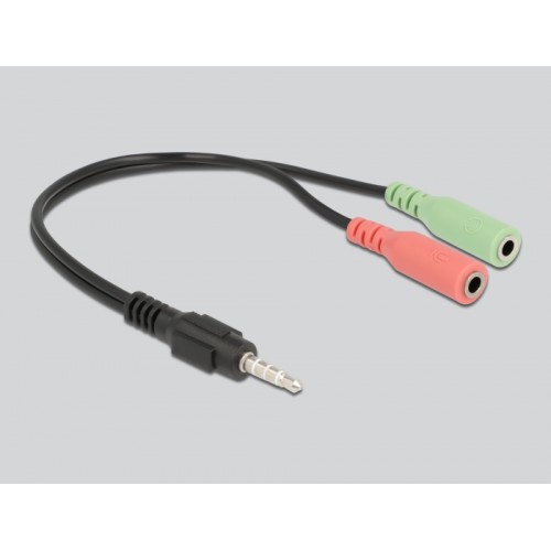 Delock Professional Computer Podcasting Microphone with XLR connector and 3 pin stereo jack male + adapter cable for Smartphone 