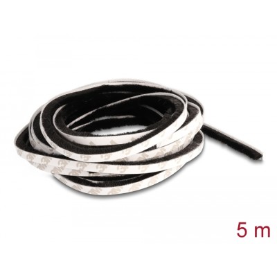 Delock Brush Strip self-adhesive 8 mm - length 5 m black